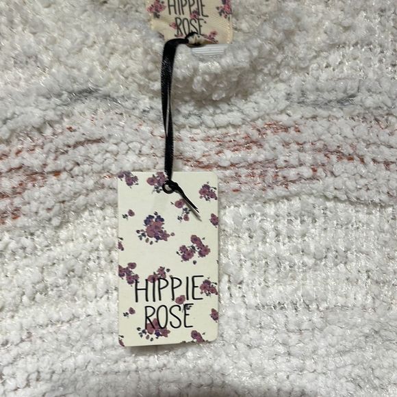 NWT Hippie Rose Ivory  Striped Sweater Medium Style PF9S20698 - Picture 10 of 17